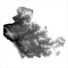 
	نقشه مدل رقومی ارتفاعی (DEM) شهرستان بانه (واقع در استان کردستان)    
