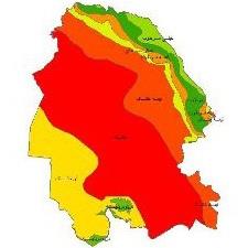
	نقشه طبقات اقلیمی استان خوزستان    
