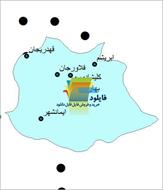 شیپ فایل نقطه ای شهرهای شهرستان فلاورجان واقع در استان اصفهان