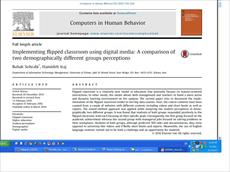 Implementing flipped classroom using digital media: A comparison of two demographically different gr