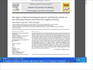 The impact of financial management practices and financial attitudes on the relationship between mat