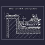 دیتیل بام سبز (Green roof detail)