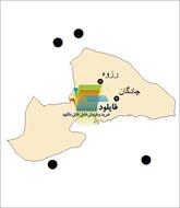 شیپ فایل نقطه ای شهرهای شهرستان چادگان واقع در استان اصفهان
